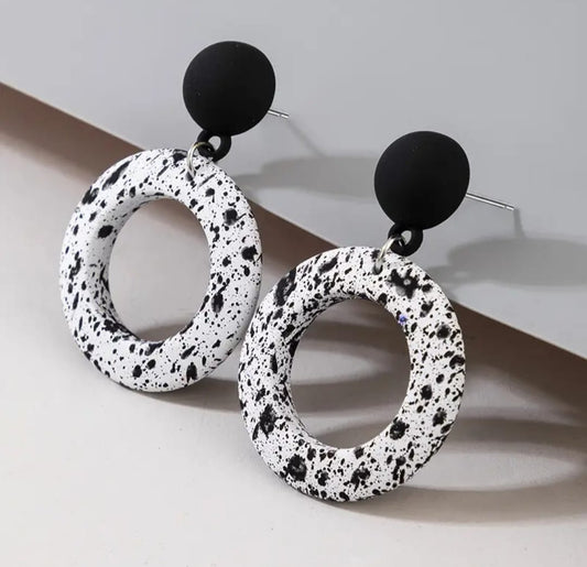 Black and White Earrings for Women