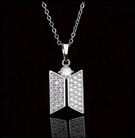 BTS K-Pop Sign Silver Pendant